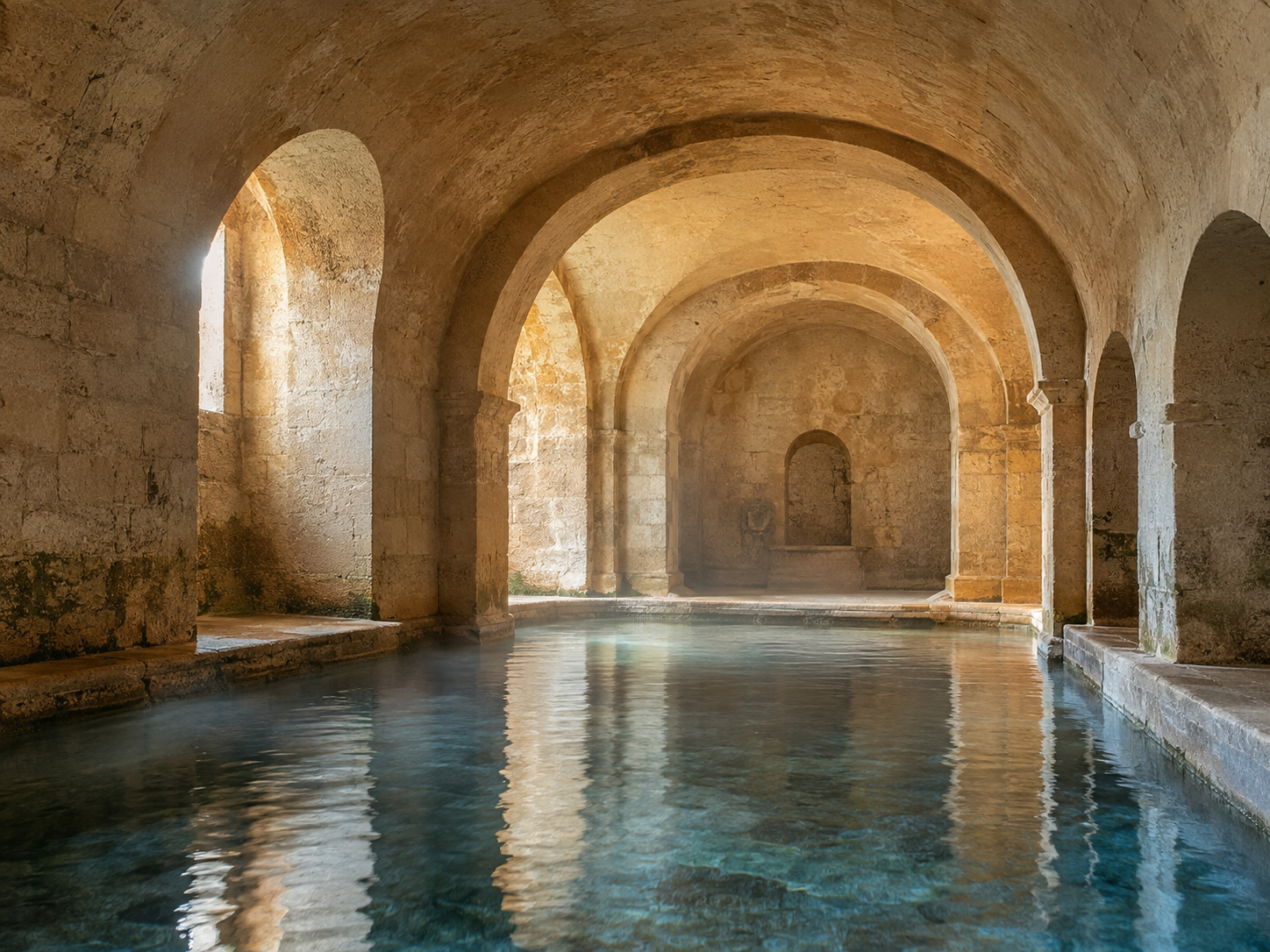 Historic thermal interior in Spain